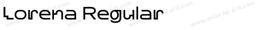 Lorena Regular字体转换